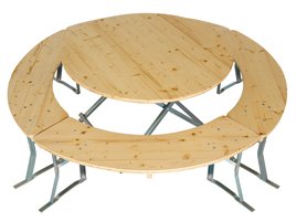 table ronde en bois 120cm