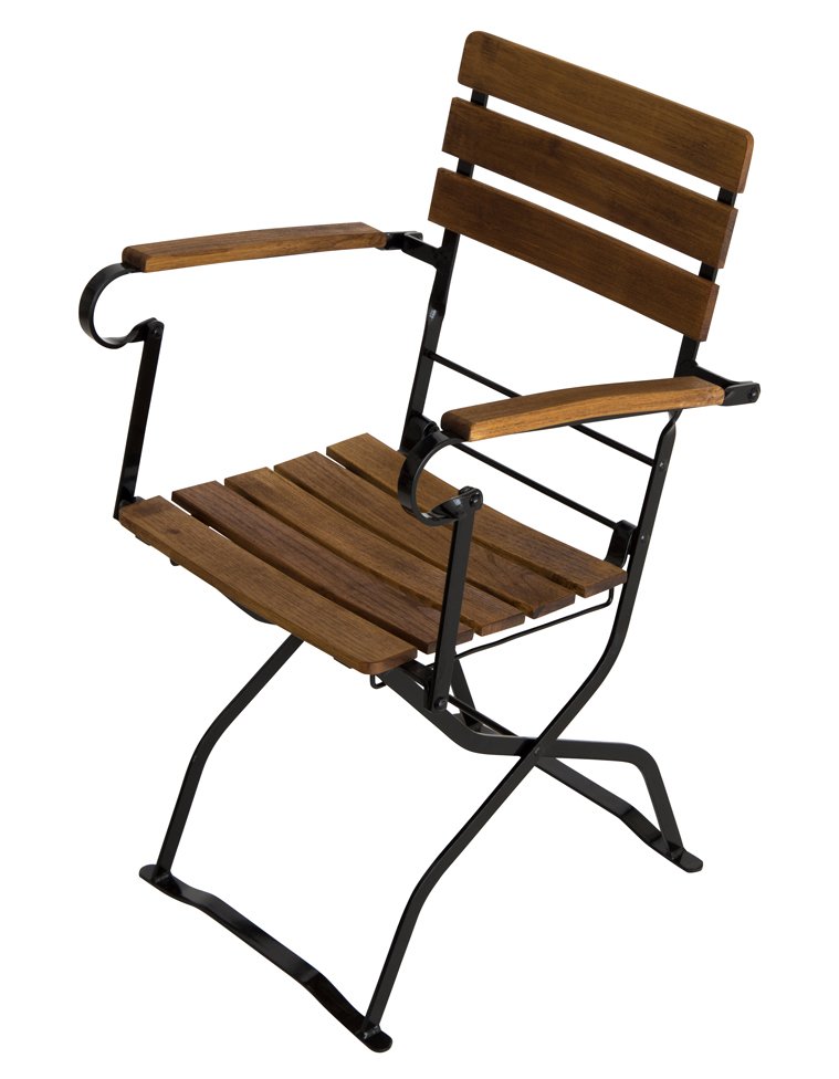 Mobilier de jardin à bière No.03bgs avec accoudoir et trois bandes de dossier