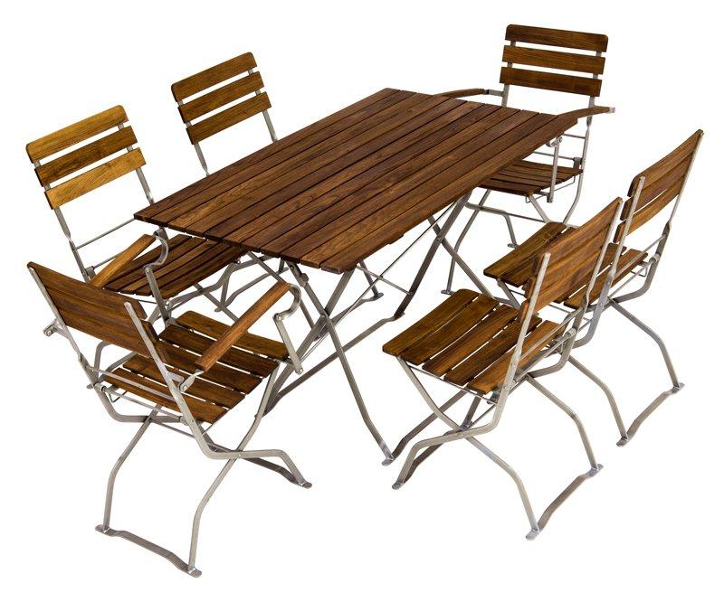 Set Whisky Charred / 2 Chaises pliantes + 1 table / bois / salon de  jardin