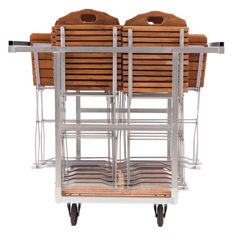 Chariot de transport pour mobilier de jardin