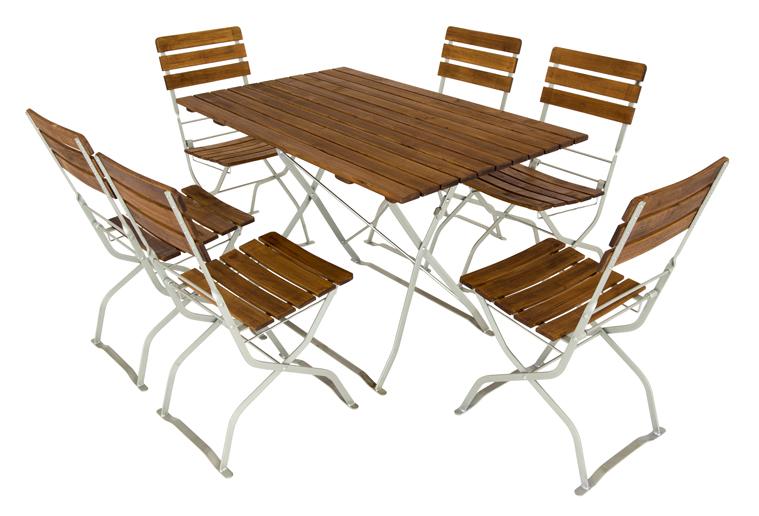 Mobilier de jardin à bière composé d'une table de jardin à bière modèle 05bg chaise de jardin à bière modèle 01bg