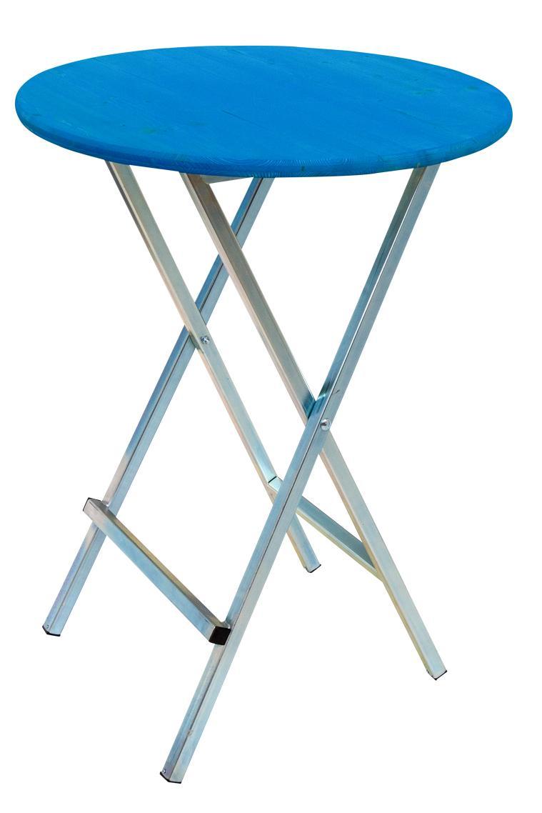 Tables hautes bleues 80 cm