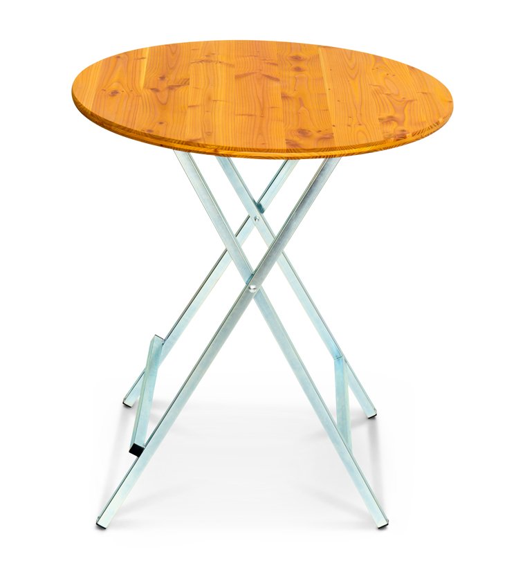 Table de bar sapin de Douglas 100 cm galvanisé pliable