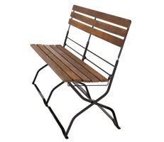 Banc de jardin terasse en bois ce banc comprend 3 lames pour le dossier 