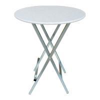 Table haute motif blanc noir