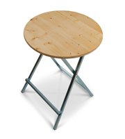 table de brasserie en bois massif clair laque