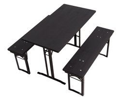 Pour les bières de moins de 160 cm, les clayettes doivent être repliées car il n’ya pas assez de place sous la table. Lors de l'utilisation de nos présentoirs de table à bière en forme de T, nous utilisons un cadre de table à bière plus court no.229 et un cadre plus long no.223. Parce que le plus long a une plaque triangulaire avec le vivaneau, il est co-revêtu en revêtement en poudre