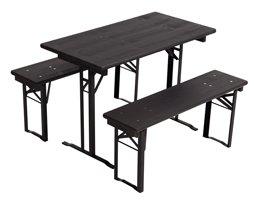 Set de table à bière anthracite avec cadre en T