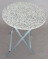 Table de bar avec plateau rond en polyéthylène