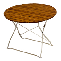 table ronde 100cm pour meuble de jardin à bière
