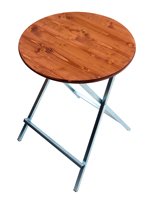 Tables de bar avec une planche en bois à trois couches gastronomie m04.