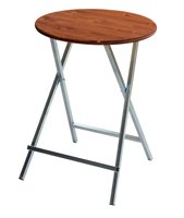 Tables hautes en bois acajou couleur m04